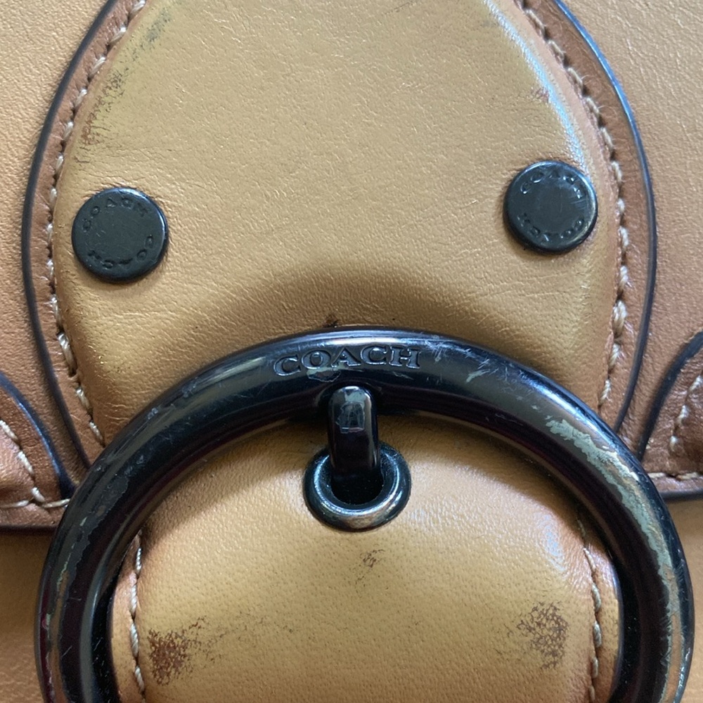 Classic Coach Beat Tan Saddle Crossbody Bag Gradient Brown L2022-C0749 - Picture 14 of 15